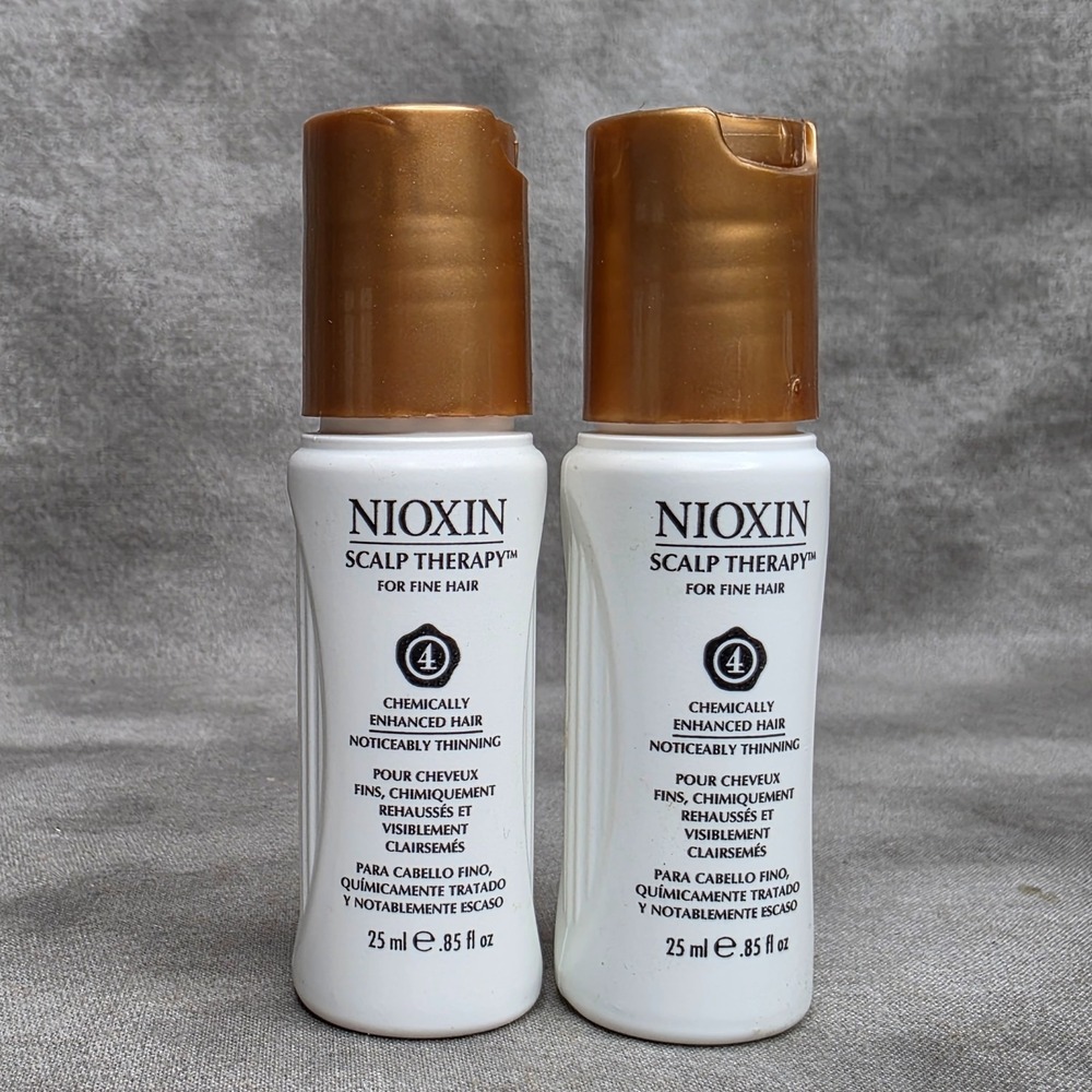 (X2) Nioxin #4 Scalp Therapy Conditioner Chemically Treated .85 oz Travel Size